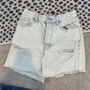 PacSun Light Wash Distressed Jean Shorts